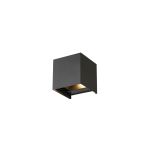D'Lite Nova Wandleuchte Aluminium Schwarz 4.9W 480lm - 830 Warmweiß | IP54 - Schwenkbar Angle