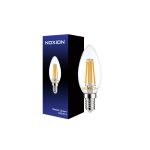 Noxion Lucent LED E14 Kerze Fadenlampe Klar 4.5W 470lm - 827 Extra Warmweiß | Ersatz für 40W