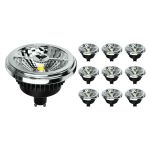 Mehrfachpackung 10x Noxion Lucent LED-Spot GU10 AR111 15W 850lm 40D - 930 Warmweiß | Höchste Farbwiedergabe - Dimmbar - Ersatz für 100W