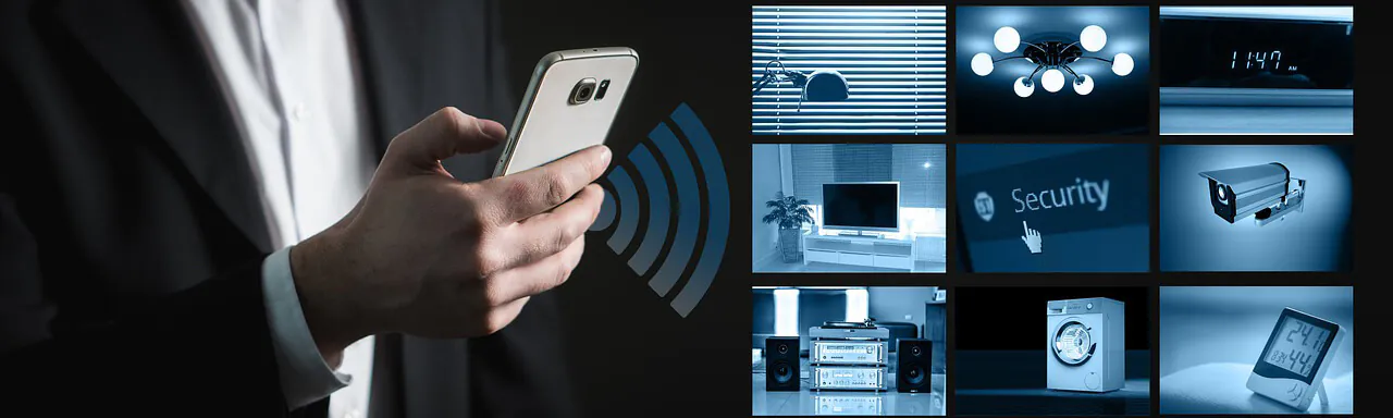 Smartphone mit App für Smart Home Beleuchtung